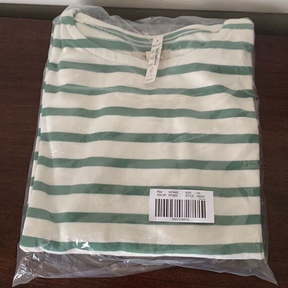 Madewell falcon stripe round neck long sleeve top size XXS - Picture 6 of 6